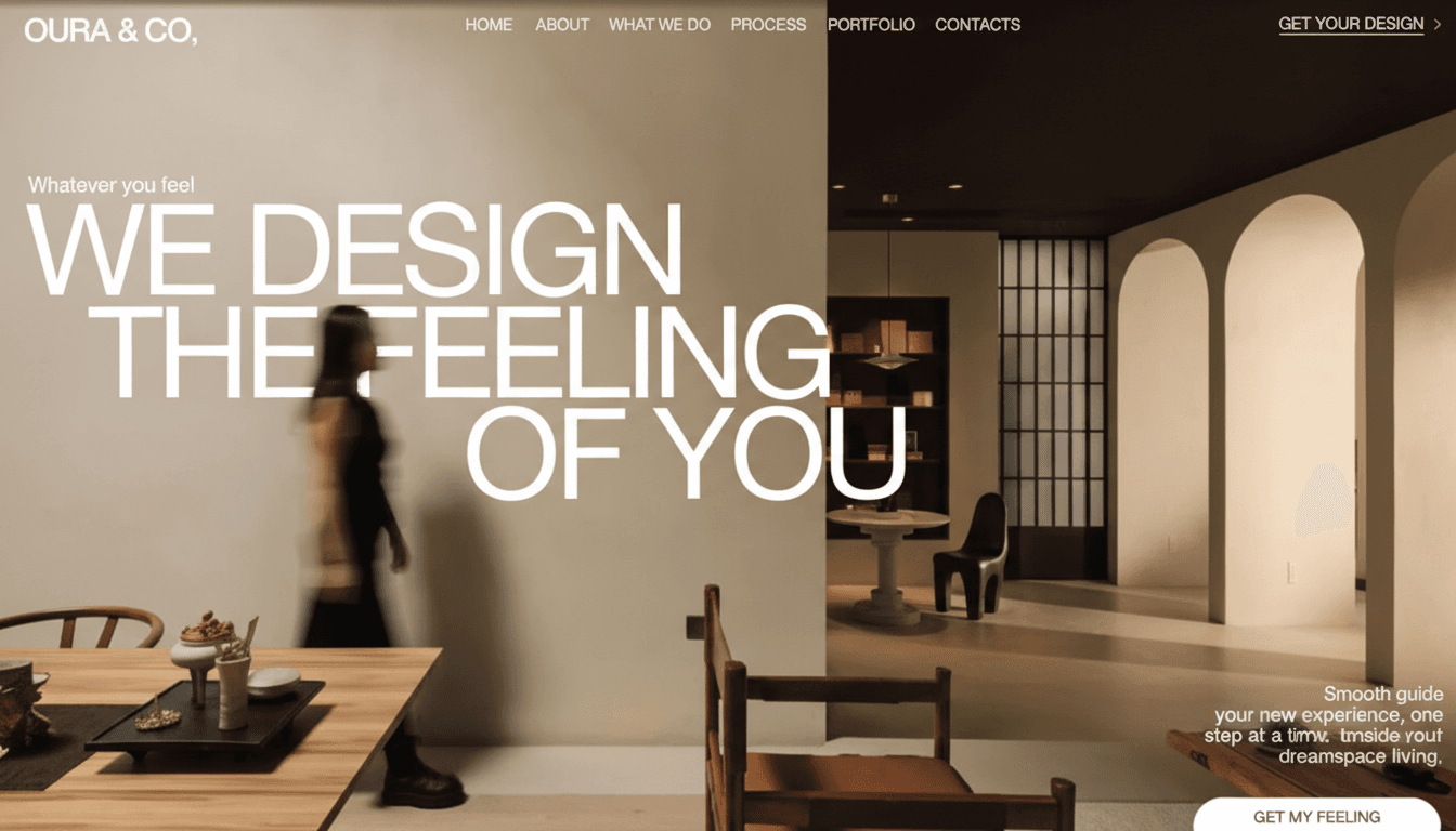 Example of a beautifully designed website